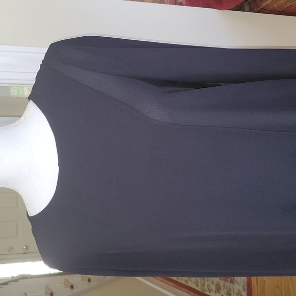 BCBGMAXAZRIA Ashton black chiffon shift dress XS - Picture 2 of 7